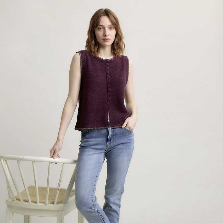 Sweater Sin Mangas Mujer
