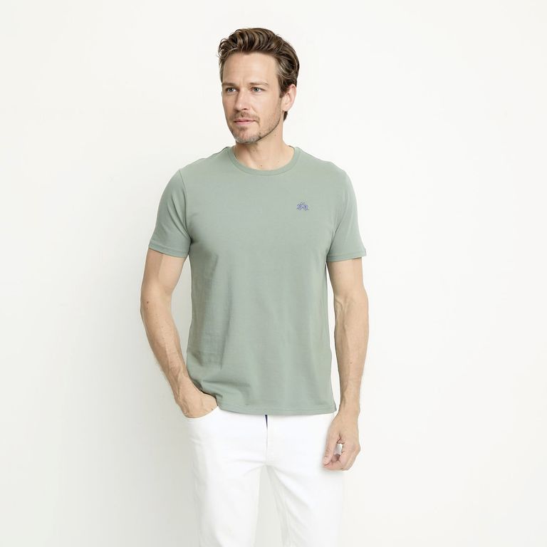 Polera Manga Corta Algodón Hombre