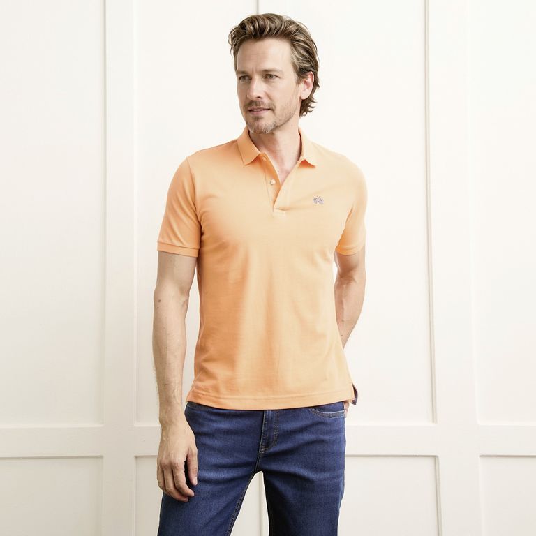 Polera Manga Corta Cuello Pique Hombre