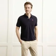 LA MARTINA - Polera Manga Corta Cuello Pique Hombre