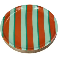KERSTEN - Plato De Madera De Mango Multicolor 20X20X2.5Cm