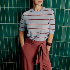 BASEMENT - Polera Rayas Mujer
