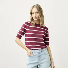 BASEMENT - Polera Rayas Mujer