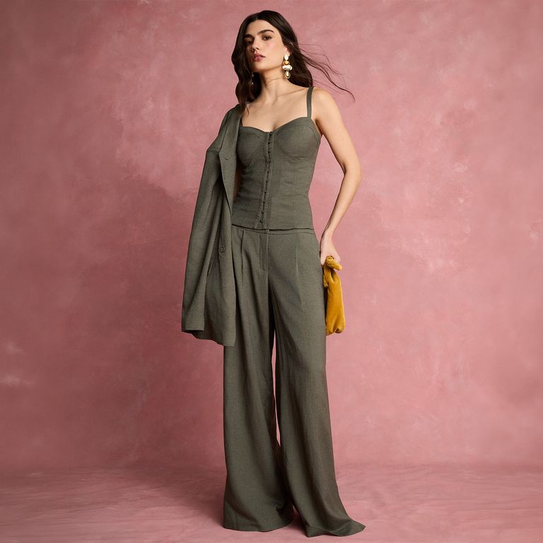 Blazer Liso Mujer Fran Larraín x