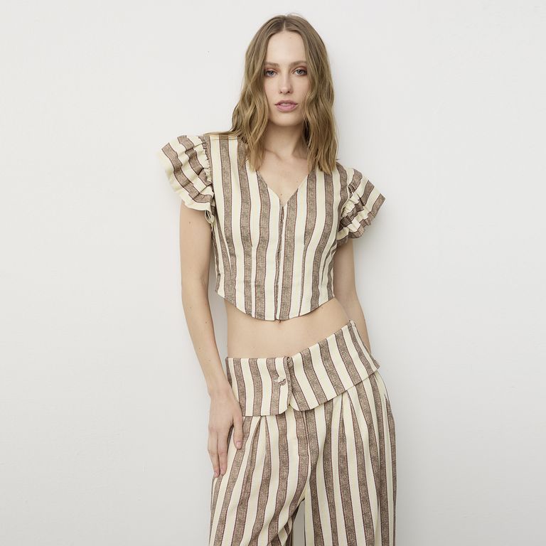 Top Corset Con Vuelos Fran Larraín x