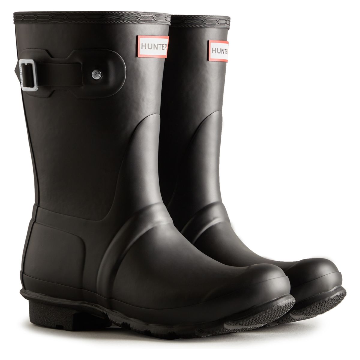 HUNTER - Bota Baja de Agua Mujer Aislante Negra Matte Hunter