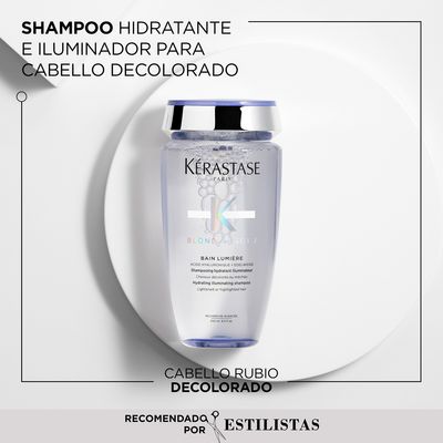 Imagen 2 del producto Shampoo Hidratante Cabello Rubio O Decolorado Bain Lumiere Blond Absolu 250ml