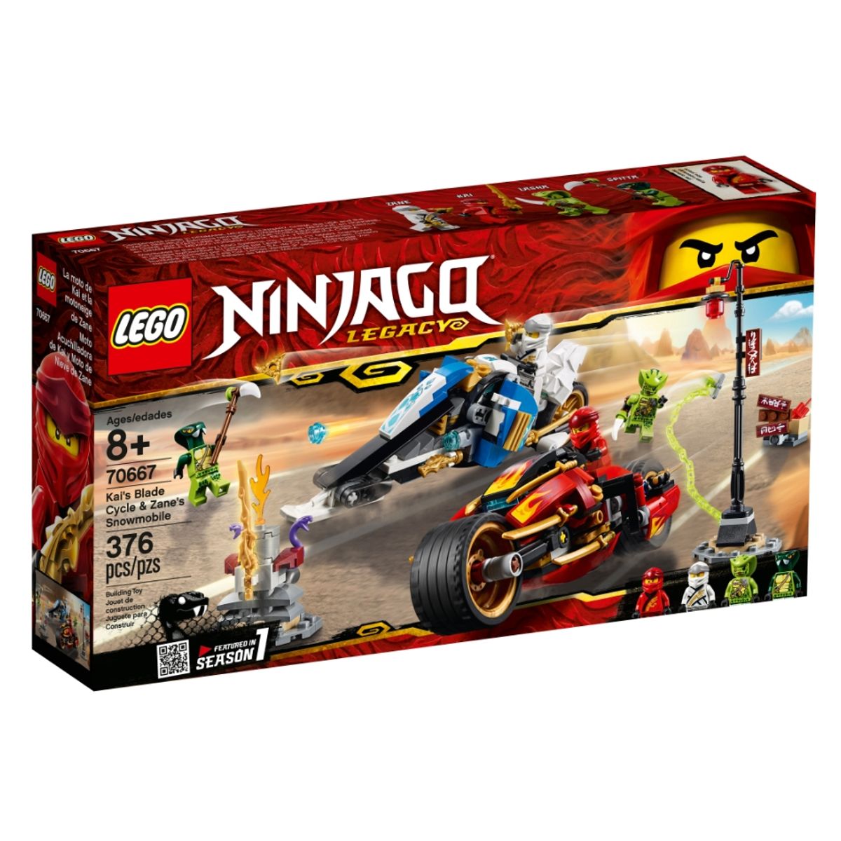 LEGO - Lego Ninjago - Moto de Kai y Moto de Zane