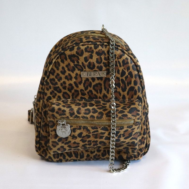 BERA BERA - Mochila Leopardo Cuero