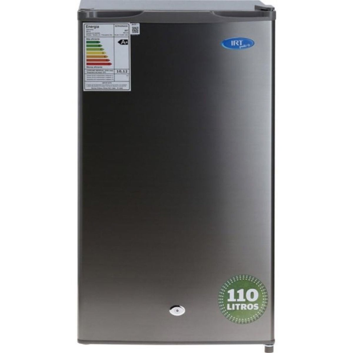 IRT - Frigobar con Cerradura 110 Litros Inox Irt