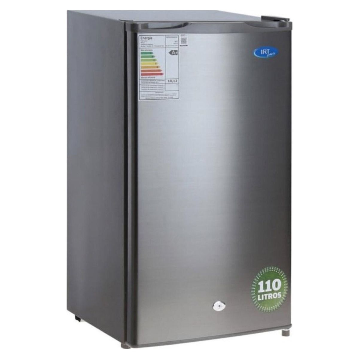 IRT - Frigobar con Cerradura 110 Litros Inox Irt