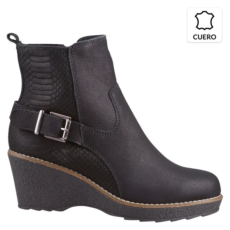 GACEL Botín Mujer Cuero Negro | falabella.com