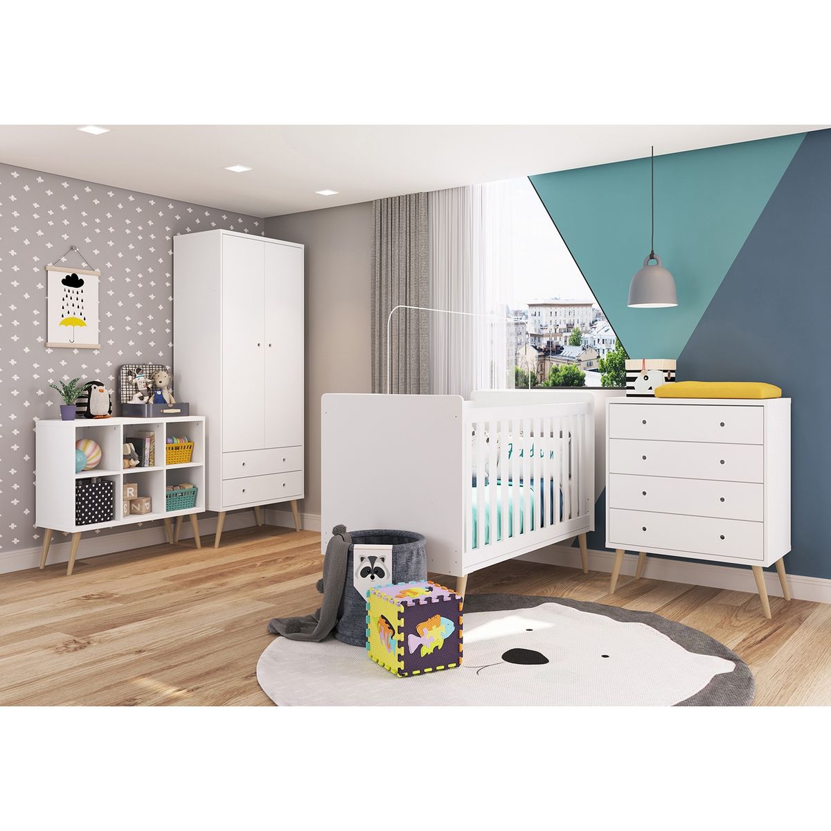 KIDSCOOL - Organizador Retro Blanco Bee080Bl Kidscool