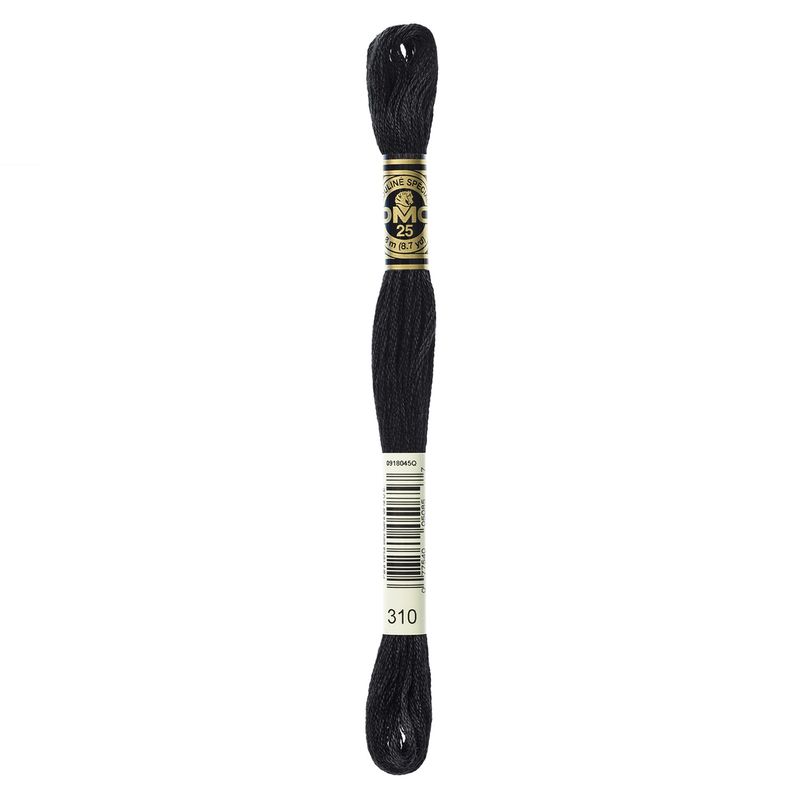 REVESDERECHO - Hilo Bordar Dmc 310 Negro