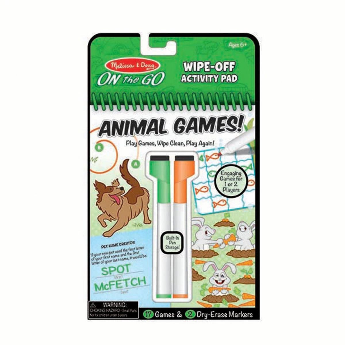 MELISSA & DOUG - Wipe Off  Juegos De Animales Melissa & Doug