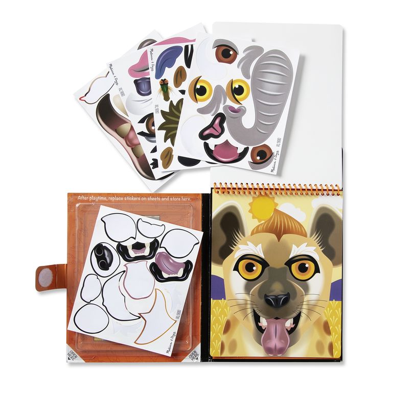MELISSA & DOUG - Stickers Caras - Safari Melissa & Doug