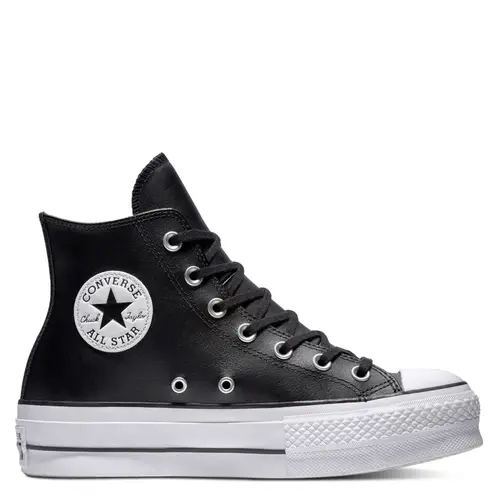 CONVERSE - Chuck Taylor All Star Lift Zapatilla Urbana Mujer Cuero Negro