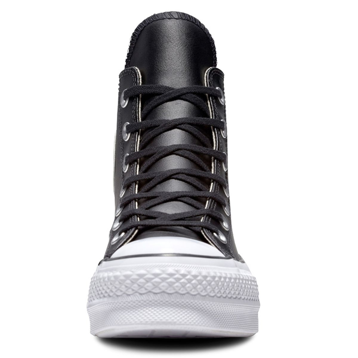 CONVERSE - Chuck Taylor All Star Lift Zapatilla Urbana Cuero Negro Mujer Converse