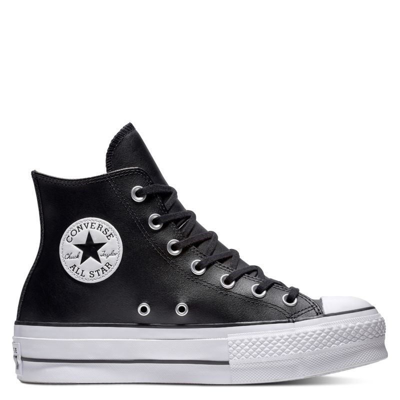 CONVERSE - Chuck Taylor All Star Lift Zapatilla Urbana Mujer Cuero Negro Converse