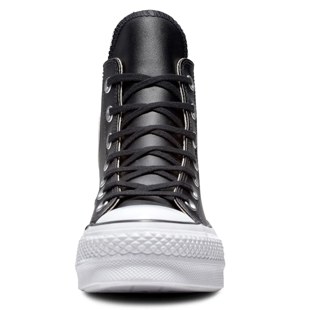 CONVERSE - Chuck Taylor All Star Lift Zapatilla Urbana Cuero Negro Mujer Converse