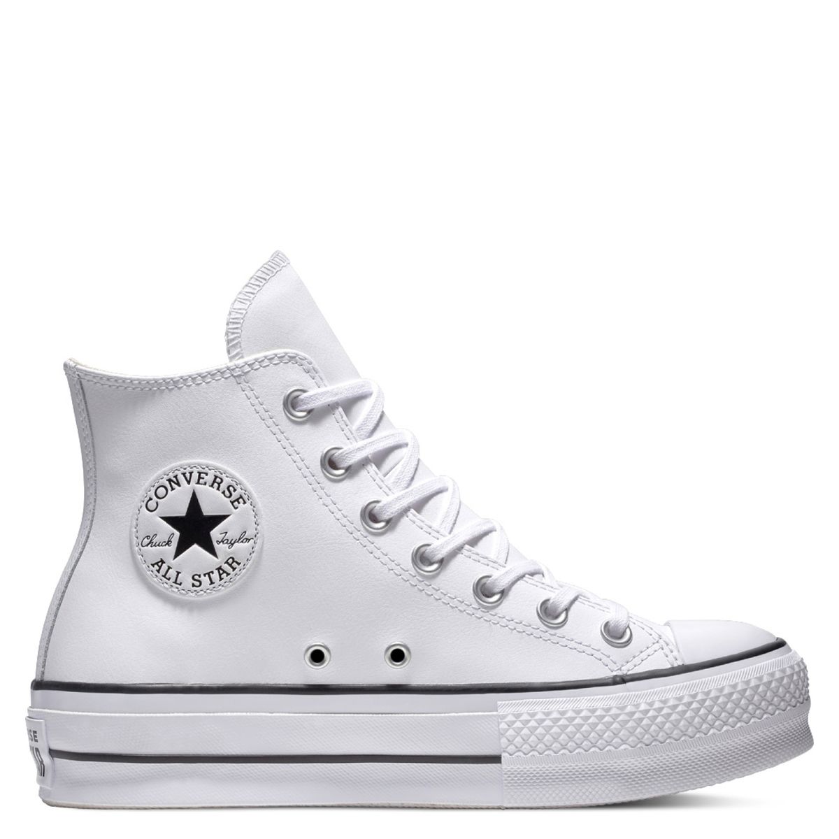 CONVERSE - Chuck Taylor All Star Lift Zapatilla Urbana Mujer Cuero Blanco Converse