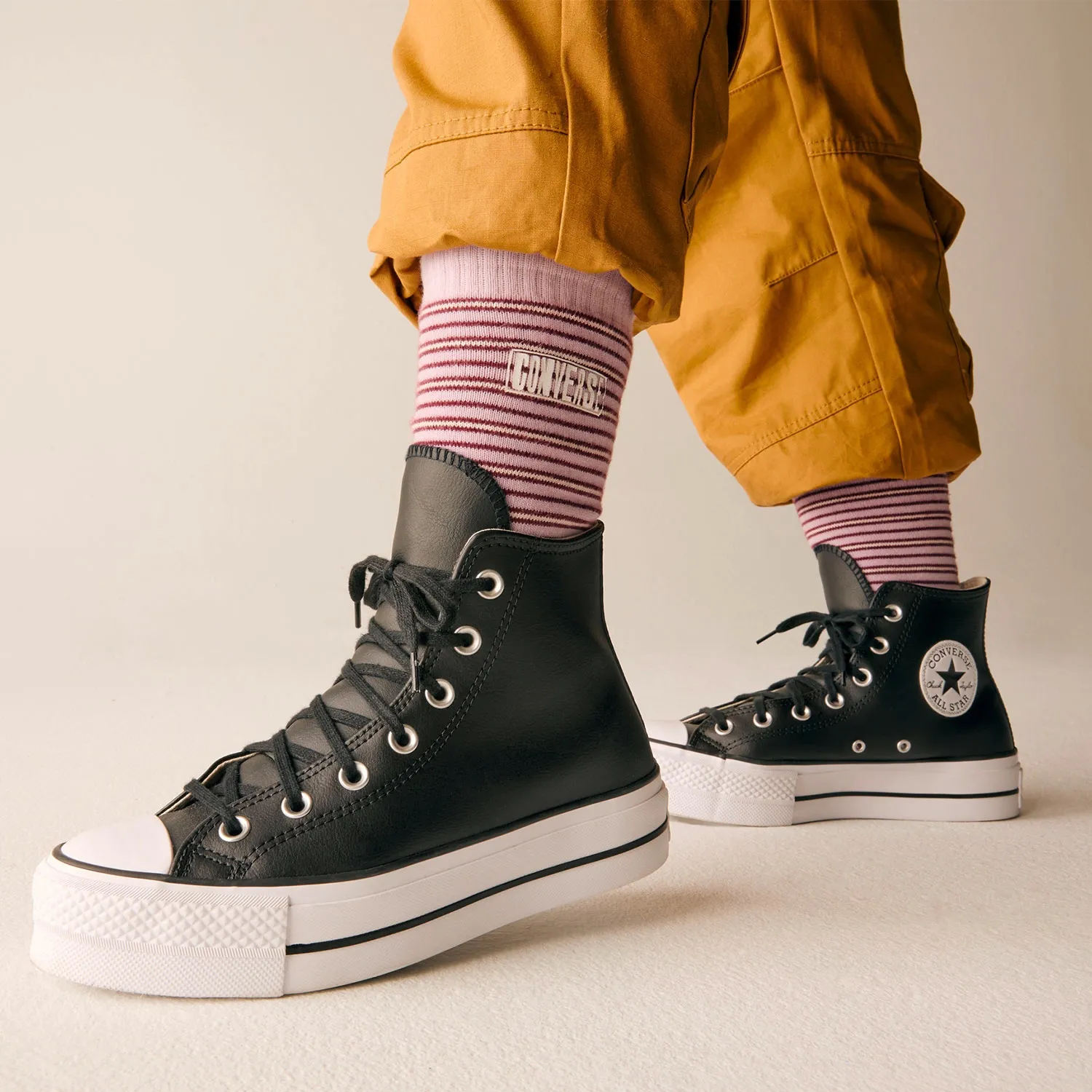 CONVERSE Chuck Taylor All Star Lift Zapatilla Urbana Cuero Negro