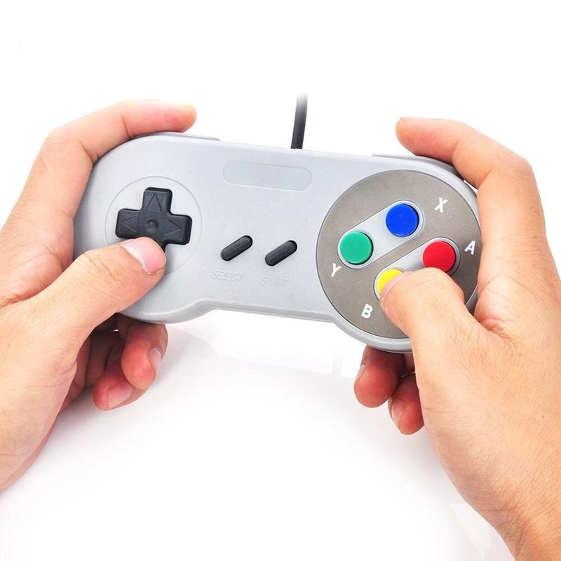 MUNDOELECTRO - Joystick Control Super Nintendo Snes Usb Pc Mac