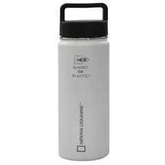 NATGEO - Botella Metálica 500Ml Blanco