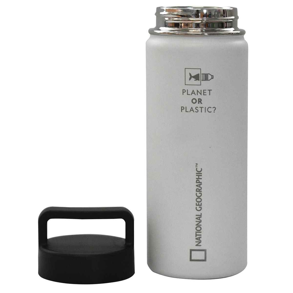 NATGEO - Botella Metálica 500Ml Blanco Natgeo