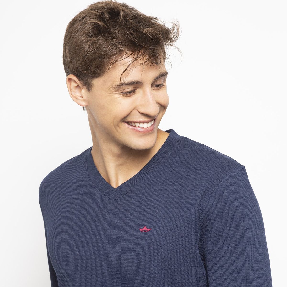 PALMERS - Pijama Largo Wafle/Twill