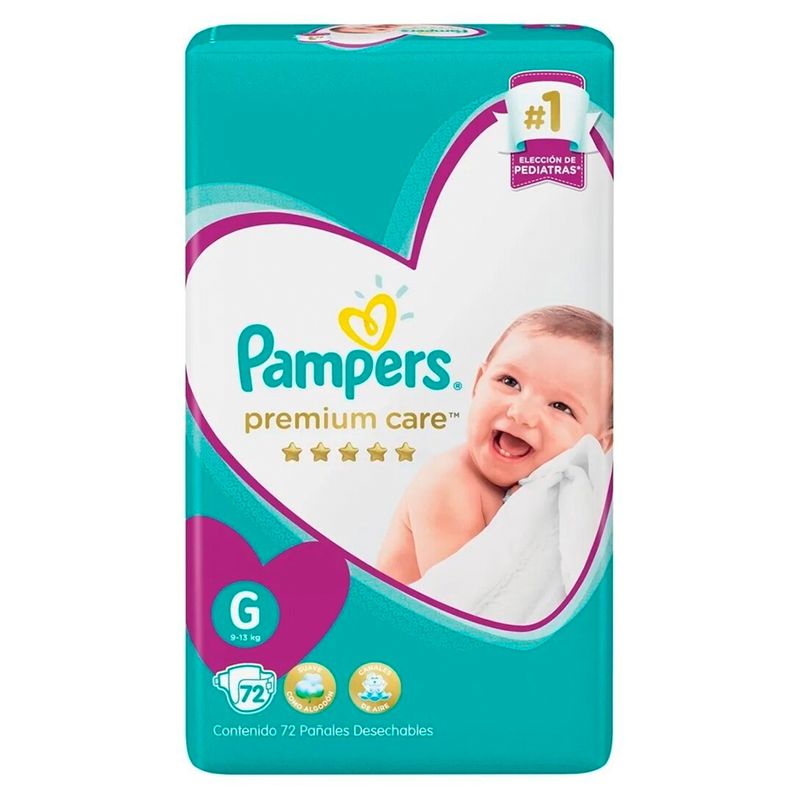 PAMPERS - 2 Pañales Pampers Premium Care 144 Unid Talla G
