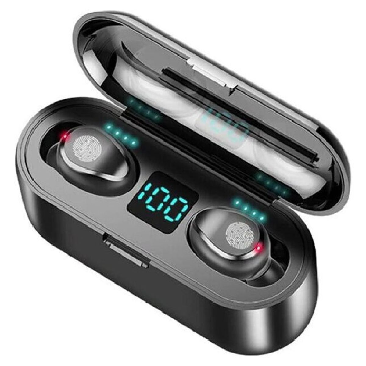 COMPRAPO - Audífonos Inalámbricos F9-1 Tws Negro Power Bank