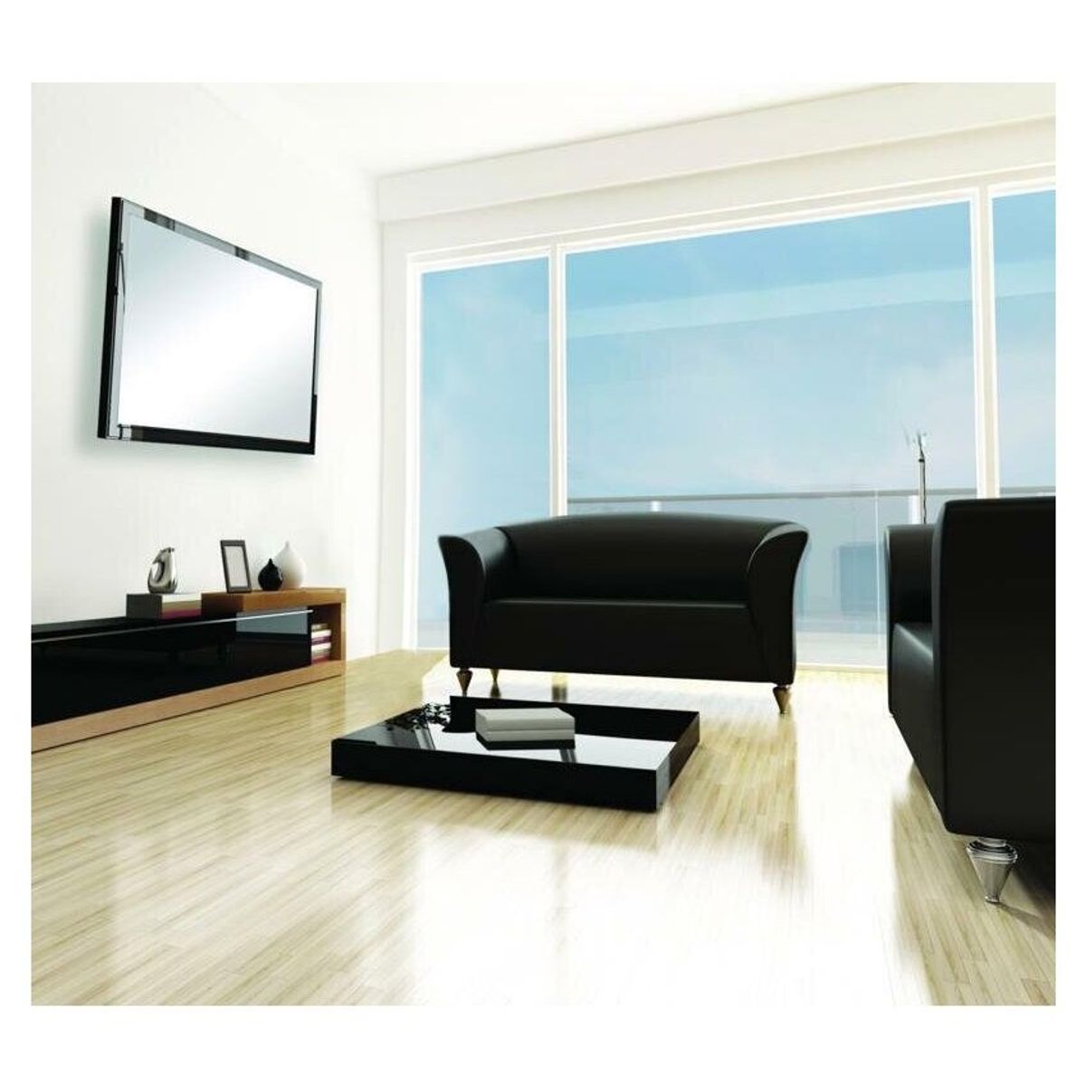 BRASFORMA - Soporte TV Ultra Slim Inclinable 32" a 55" 35 kg