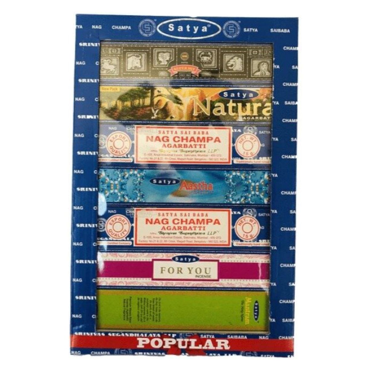 RINCON HIMALAYA - Pack Regalo Popular Inciensos Naturales - Satya