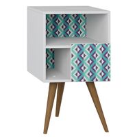 Mesa Auxiliar Retro Rectangular