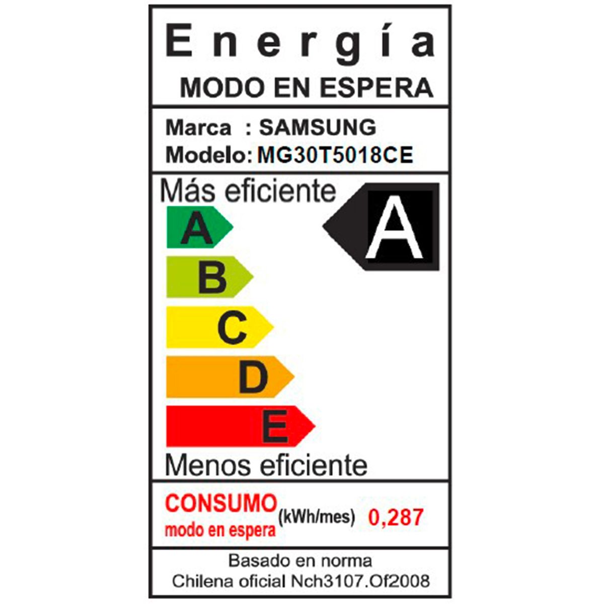 SAMSUNG - Microondas MG30T5018CE/ZS