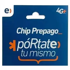 ENTEL - Chip Prepago Sim Card Carga Inicial