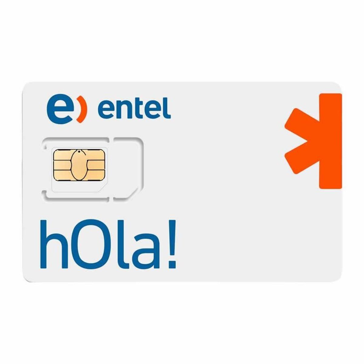 ENTEL - Chip Prepago Entel Sim Card  Carga Inicial