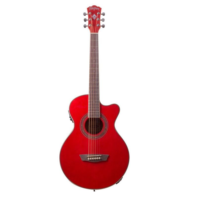 WASHBURN - Guitarra Electroacústica Ea10R Color Rojo