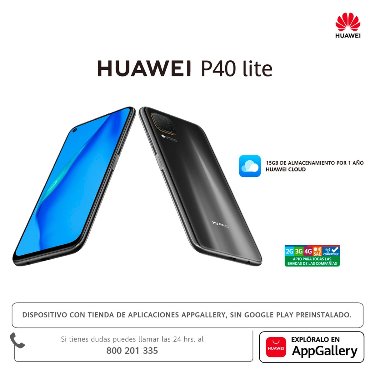 HUAWEI - Celular Huawei P40 Lite 128GB