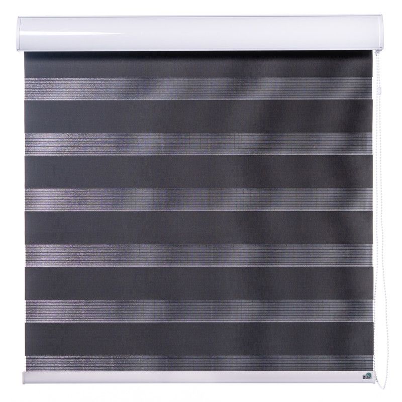 DECOTEXTIL - Roller Duo Clasico Negro 140X110Cm