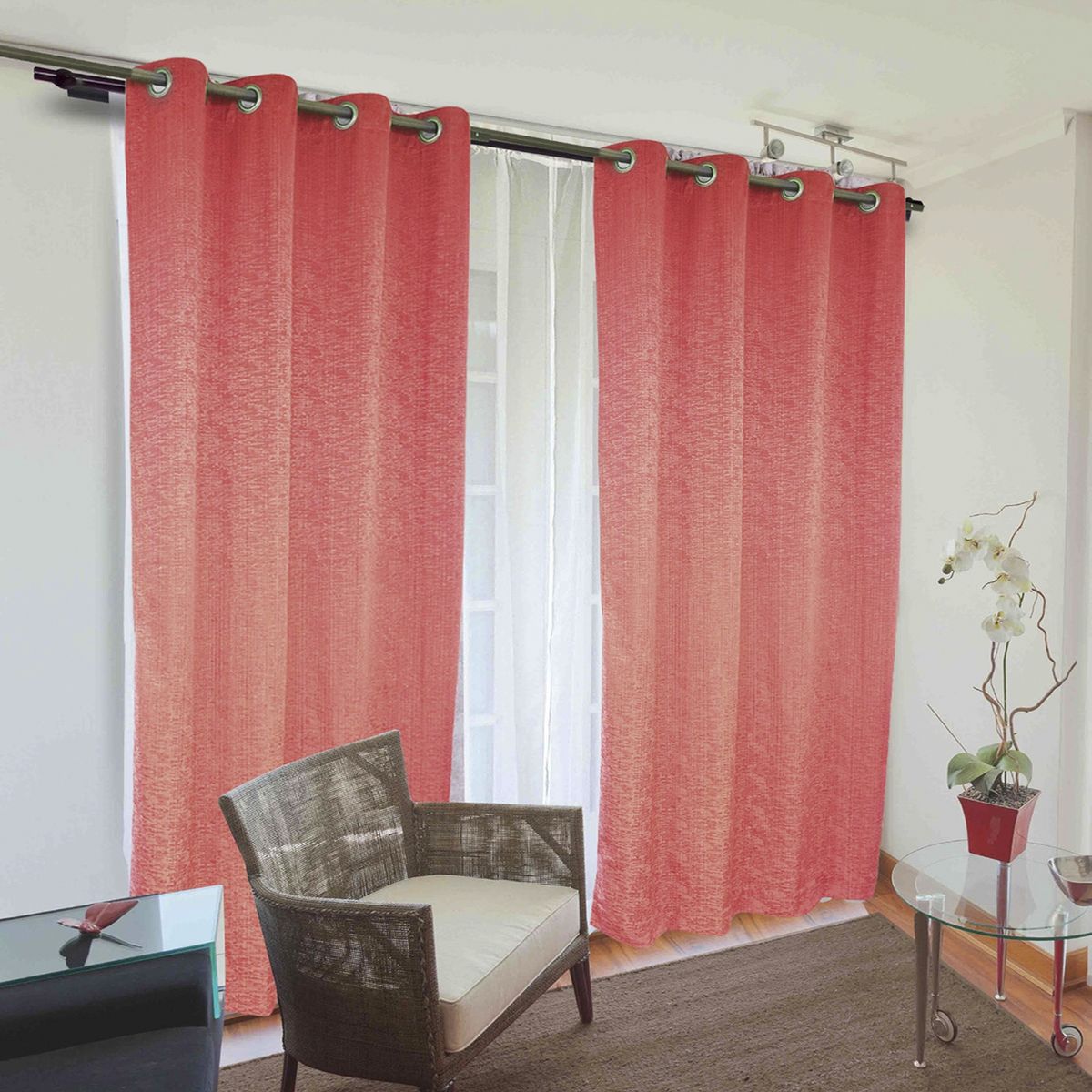 DORAL - Set De Cortinas Decorativas Poliéster 140X220 Cm Doral