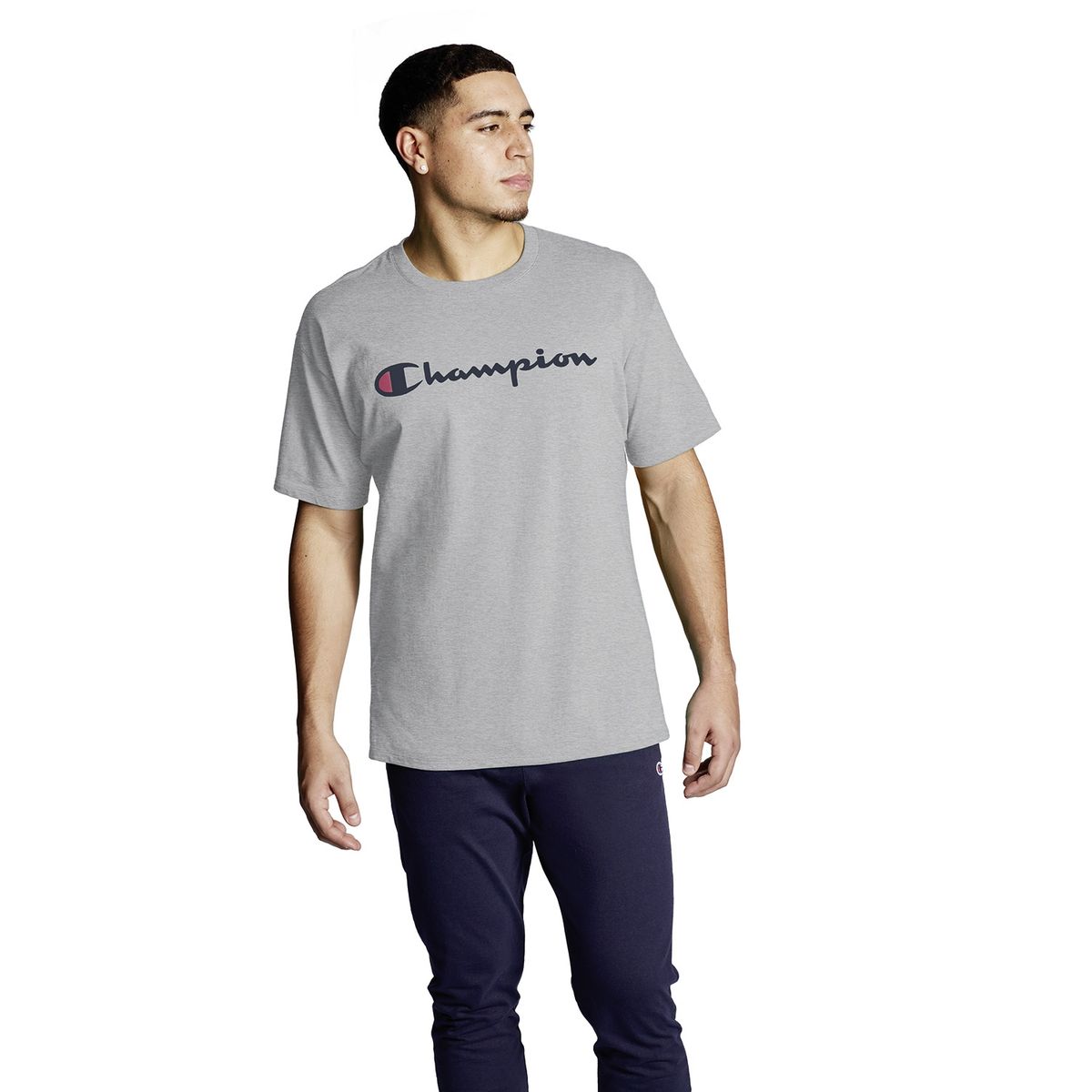 CHAMPION - Polera Manga Corta Algodón Hombre Champion