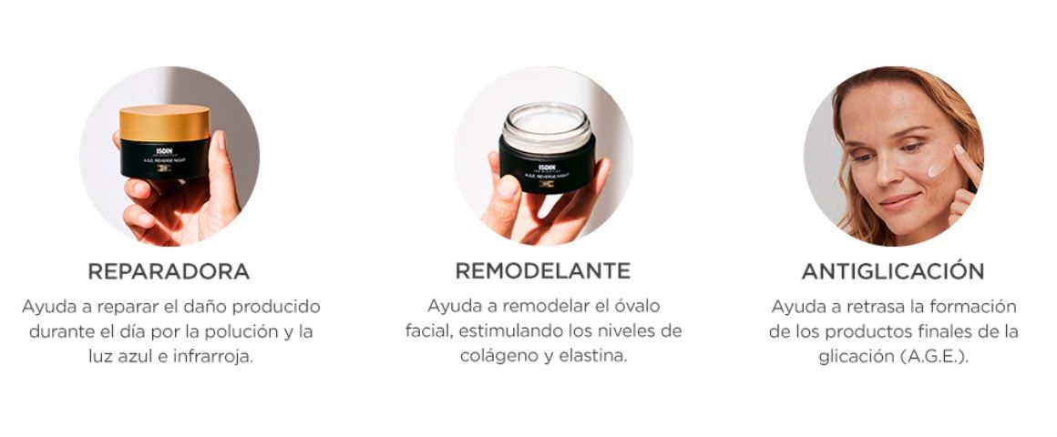Tratamiento con triple acción antiedad