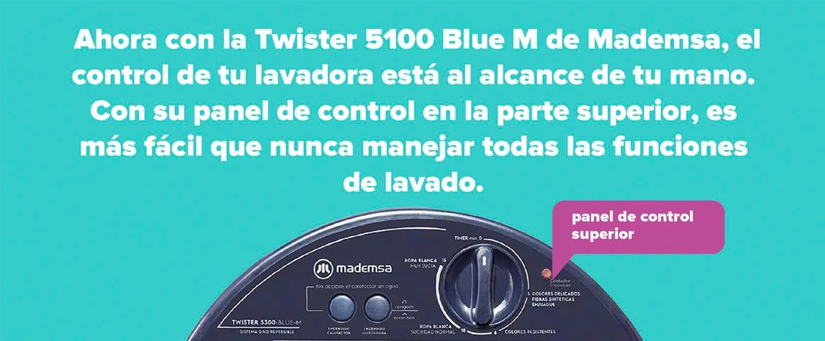Panel de control superior