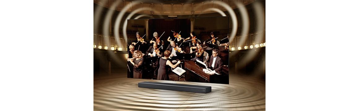 Barra de sonido HW-Q60T de 360 W y 5.1 CH