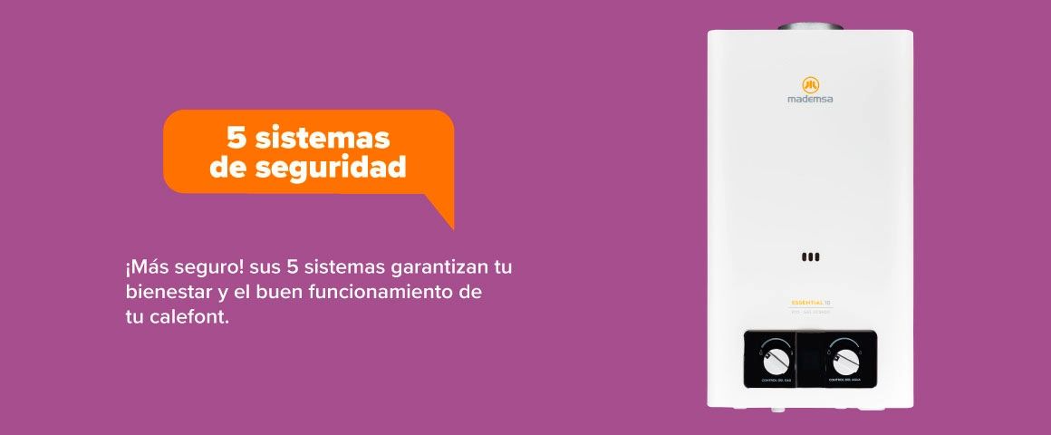 5 sistemas de seguridad que garantizan tu bienestar y el buen funcionamiento de tu calefont