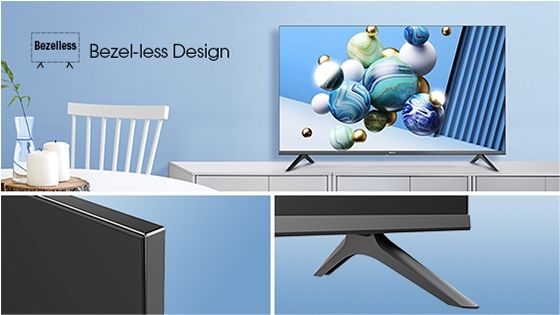 Bezel-less Design.