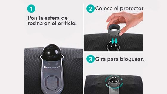 Esfera de masaje de resina de fácil instalación