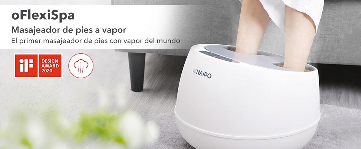 oFlexiSpa Masajeador de baño de pies de vapor SFS-101